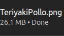 Una imagen de 26MB, la  primera de muchas